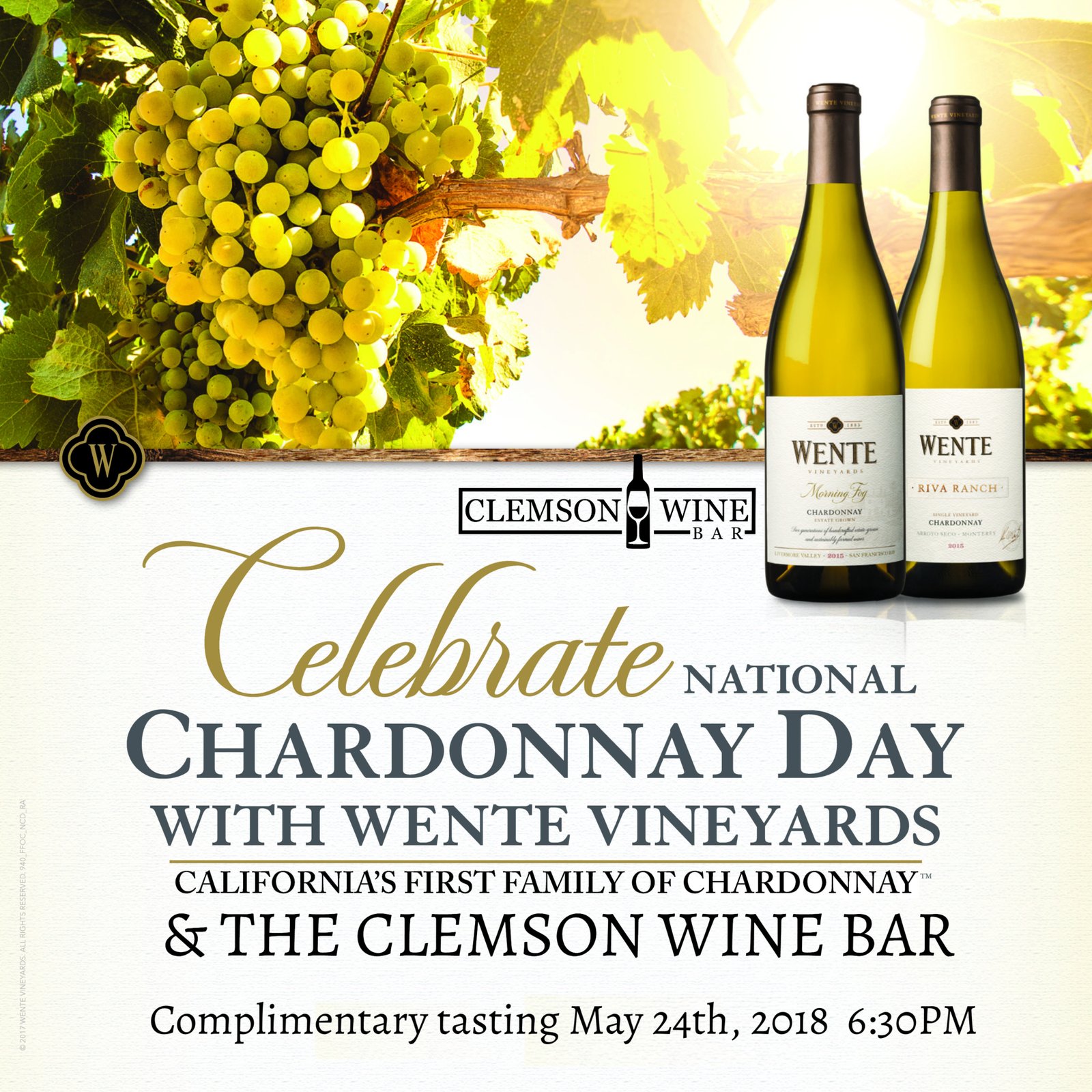 Chardonnay Day Clemson Wine Bar